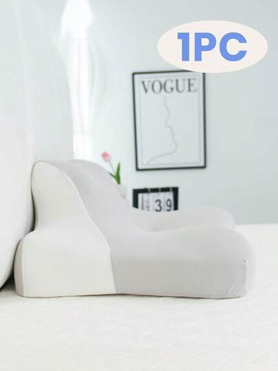 1pc Pillow, Premium Memory Foam Pillow For Neck Pain Relief, Soft And Breathable Pillows, Christmas Decorations, Halloween Decor Discreet Wedge Pillow, Butt Cushion, For Bed Waist Cushion, Washable And Removable Pillow Covers- Ergonomic Design For Side, Meticulous Festival Gifts, Bedding/Pillows Decorative