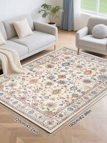 1pc Rug Area Rug Living Room Bedroom Rug Plush Carpet Rug Soft And Skin Friendly Rug Floor Covering Room Decor Multiple Sizes Fluffy Carpet For Living Room Bedroom Washable - Multicolor - View 5