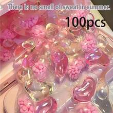 100颗/套 三合一樱花洗衣球 - 清洁、柔顺、强力去污洗衣珠，浓缩香氛洗衣液，衣物柔顺剂，防静电 - 彩色 - 查看 13