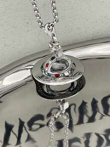 Vivienne Westwood New Petite Orb Pendant Necklace - Silver - View 3