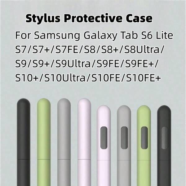 Funda protectora de silicona suave anti-golpes compatible con las tabletas Samsung Galaxy Tab S6 Lite, S7 FE, S8, S9, S10 Ultra