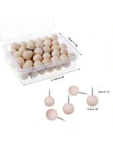 1 套木制图钉，包括方形图钉、角形图钉、圆柱形图钉等，用于固定照片、明信片