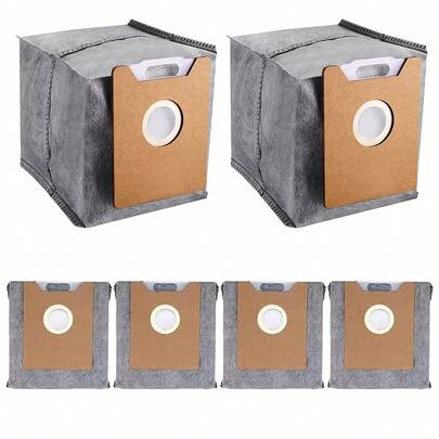 أكياس الغبار ل- Eufy Clean G40+، G35+، G40 Hybrid+ محطة التفريغ التلقائي، أكياس استبدال Eufy RoboVac، نظام ترشيح رباعي الطبقات مع قماش الكربون المنشط لإزالة الروائح غير المرغوب فيها