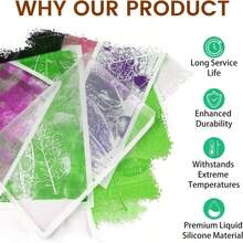 Creative Reusable Gel Printing Plate, 8" X 10" Durable And Easy To Clean Gel Plate For Vibrant Monoprinting Art Projects, Ideal For Kids, Crafters, And Professional Artists - A5 - Xem 5