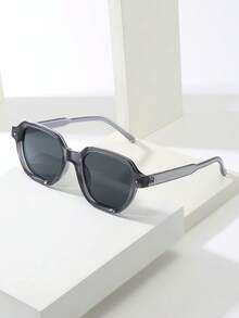 1pc Unisex Retro Round Frame Minimalist Fashion Fashion Glasses (Suitable For Driving, Travel, Vacation, Casual, Outdoor Activities, Daily Use)