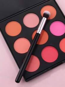 Pincel de Maquiagem Profissional para Olhos, Cerdas de Náilon Macias, Pincéis Multifuncionais para Mistura e Coloração, Pincel de Palma Portátil para Todos os Tipos de Pele, Cabo de Plástico ABS