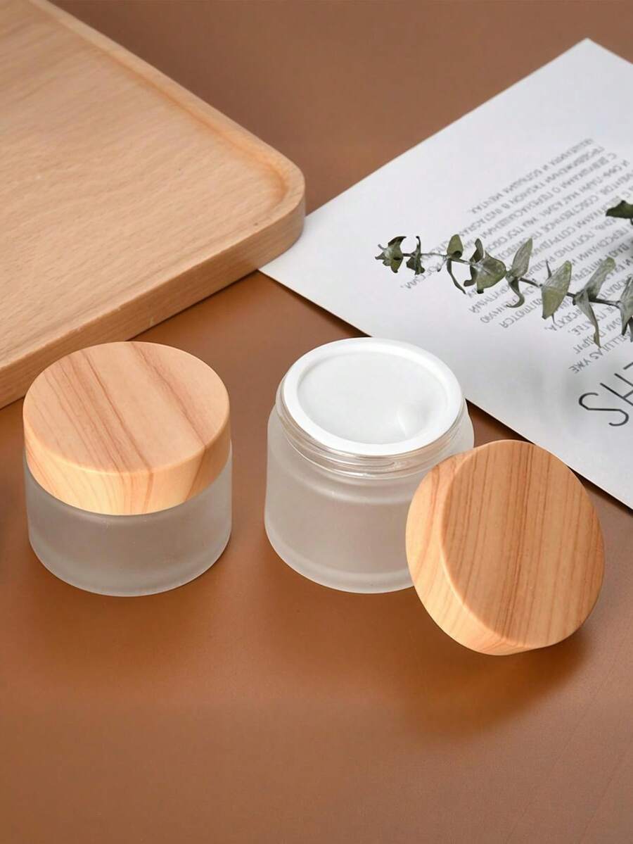 1 buah Botol Kaca Isi Ulang untuk Penyimpanan Lotion, Krim Mata, Dispenser Tertutup, Masker Wajah, dan Wadah Kosmetik - MultiWarna - View 1