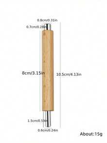 Double Ended Magnetic Nail Art Stick - Wooden Handle Cat Eye Effect Roller For Nail & Pedicure Care, Professional Salon & DIY Manicure Tool, Nail Design Accessories With Strong Magnet,Suitable For Home Nail Salon DIY, Nail Art Supplies, Nail Art Tools, Back To School, Nail Art, Press-On Nails, Manicure And Pedicure Tools.Friend Gifts, Female Gifts, Halloween Supplies, Travel Supplies, Christmas Supplies