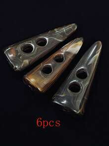 6 件时尚树脂纽扣，百搭装饰纽扣，适用于女士旗袍、外套、夹克