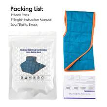 Hailicare 加热/冷却披肩，自吸收高分子树脂多隔层冷热敷披肩，适合冬季保暖，夏季降温，两用冰袋，家居必备