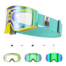 Kapvoe Photochromic Ski Goggle Snow Goggles Snowboard Anti-Fog Mask For Men Women Eyewear Kit Protection Snow Glasses Snowmobile Winter