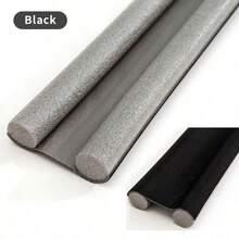1/2pcs Under Door Draft Stopper 36.6in Adjustable & Cutable Upgraded Stripping Windproof Bottom Door Gap Filler & Seal Under Door Sweep Weather Stripping For Block Noise, Sound, Hot Air, Light, Wind