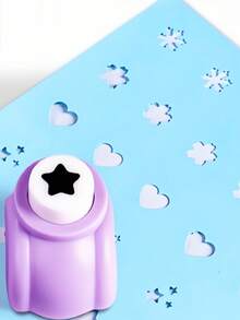 8PCS/1pc, Cute Heart-Shaped Paper Punch For DIY Handmade Art And Crafts - Multicolor - View 16