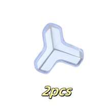 2/4/8pcs T-Shaped Transparent Anti-Collision Block : Transparent Anti-Collision Corner Thickened Glass Coffee Table Corner Anti-Collision Sticker Anti-Bump Table Bag Corner Silicone Protective Cover SS