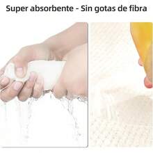 Toallas de Baño,Set de Bata de Baño Mujer Toalla Grandes con Toalla Microfibra para Cabello,Suaves y Cómodo,Fuerte Absorción de Agua y Secado Rápido,para SPA,Sala de Vapor,Uso Diario - Beis - Ver 6