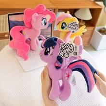 Hasbro 我的小马驹彩虹破折号 12 英寸官方授权毛绒玩具，柔软多彩的填充动物，配有可穿戴配件 | 惊喜开箱礼物，适合女孩，富有想象力的游戏 - 萍琪派 - 查看 11