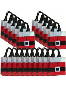 10pcs Christmas Gift Bags With Handles,Christmas Gift Bags, Medium Reusable Gift Bags With Handles,Santa Claus Gift Bags,For Christmas, Holiday Gifts, Party Favors, And Christmas Tote Bags.