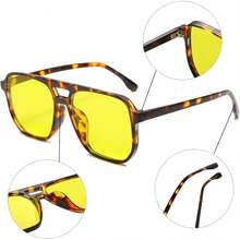 Lacrosse Goggles - 黑色豹紋鏡框/黃色鏡片 - 查看 10