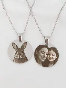 1 chiếc mặt dây chuyền hình tròn khắc chữ chân dung theo yêu cầu | Mặt dây chuyền hình chữ thập bằng thép không gỉ khắc chữ viết tay theo yêu cầu | Mặt dây chuyền hình chữ thập kỷ niệm khắc ảnh | Quà tặng theo yêu cầu | Mặt dây chuyền bạn bè | Mặt dây chuyền thủ công | Mặt dây chuyền tùy chỉnh | Quà tặng kỷ niệm | Quà tặng cá nhân hóa | Quà tặng cho mẹ | Quà tặng cho bạn gái | Mặt dây chuyền tối giản | Quà tặng sinh nhật | Quà tặng đám cưới | Quà tặng kỷ niệm | Mặt dây chuyền khắc ảnh theo yêu cầu, Tình yêu vĩnh cửu, Thời trang mùa xuân 2026 - Khóa hạt dưa hình chữ O - Xem 7