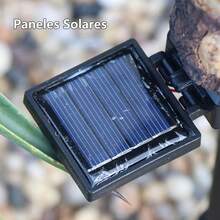 Luz LED solar recargable con forma de águila de resina para jardín - Negro - Ver 7