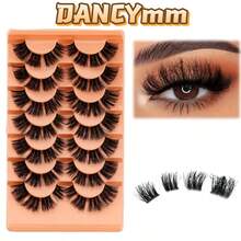 21-Pair False Eyelash Set Fluffy Cat-Eye Lashes Black False Eyelashes Features A Fine Band For Comfortable Wear - Fox Eye Lashes - View 7