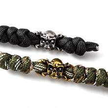 1 Pair Vintage Skull Shoelace Decorative Buckle - Silver - View 7