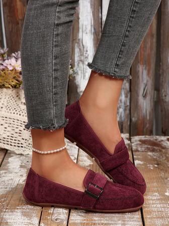 Mocasines planos de verano de estilo francés, cómodos y casuales para mujer