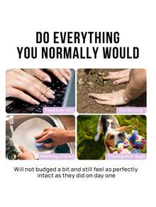 24片圣诞美甲贴纸 - 红色、白色和格子图案，饰以圣诞树、宝石和节日元素 - 全覆盖尖头假指甲，适合女性 - 非常适合圣诞派对和节日庆祝活动 - 彩色 - 查看 9