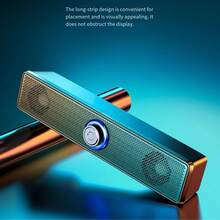 USB-Powered Computer Desktop Speaker System With Volume Knob - 360° Surround Sound, Dual-Speaker Desktop Speaker Setup With Subwoofer, Low Noise, Compatible With Laptops, PCs, Smartphones, Home Theaters, And Gaming - Suitable For Offices, Living Rooms, And Bedrooms - Perfect For Music, Movies, Games, And Video Calls. This Desktop PC Speaker System Is Perfect For Office Audio, High-Quality Sound, High-Fidelity Audio, And Is A Great Christmas Choice For Remote Workers And Movie Lovers. - 黑色 - 查看 6