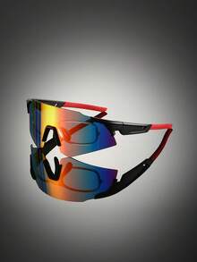 1 Pc Men's New Classic Style Glasses With Frameless Coated Lens Design Fashion Glasses Multi-Color Lenses Simple Style Decorative Glasses