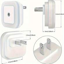 2/4pcs Night Lights, LED Night Light Lamp With Auto Dusk To Dawn Sensor, Nightlights For Hallway, Bedroom, Kitchen, Stairway - Xem 2