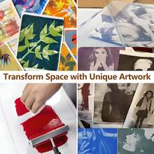 Creative Reusable Gel Printing Plate, 8" X 10" Durable And Easy To Clean Gel Plate For Vibrant Monoprinting Art Projects, Ideal For Kids, Crafters, And Professional Artists - A5 - Xem 7