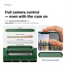 Elago High Quality Magnetic Liquid Silicone Case For IPhone 17, Compatible With MagSafe, Liquid Silicone Material, Protective Cover, Shockproof, Slim Phone, Fashion, Velvet - For Men, For Women, Luxury, Fashion, Minimalist - Xanh núi cao - Xem 3