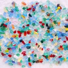 150/300/600g Pierres de verre de mer colorées et givrées - 0,35 à 0,59 pouces. Diverses pierres de verre de plage colorées et givrées, convenant pour le remplissage d'aquariums, la fabrication de bijoux, les bouteilles à vœux, le remplissage de vases, la réalisation de mosaïques artisanales, les cadres photo faits main et autres artisanats