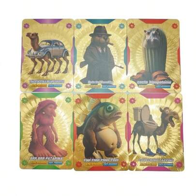 55 Pieces Of Shanhaijing Wooden Stick Humanoid Cactus Elephant Cards, Gold-Foiled Tabletop Game Cards. 55 Double-Sided High-Definition Photo Cards Supporting Peripheral Card Collections, Valentine's Day Gifts, Small Gifts, Mass Group Support Cards, Collectible Small Cards, New Collectible Greeting Cards, Card Display Collections, Pop Music Peripherals, Collectible Small Cards,