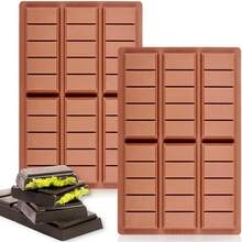 Chocolate Bar Molds Deep Silicone Break-Apart Chocolate Nonstick Protein And Energy Thick Candy Bar Wax Melt 1 Pack Shape