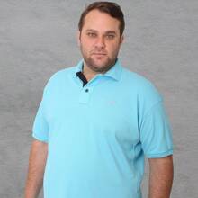 PIQUT 30.1 PREMIUM MEN'S POLO SHIRT PLUS SIZE G1 G2 G3 ROBLES EXTRA LARGE SIZES LUXURY ELEGANT - 淺藍色 - 查看 7