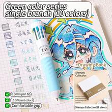 1pc Multicolor Retractable Ballpoint Pen, 10/28/58 Color Options, Colorful Pens For Art, Painting, Journaling, Drawing, School Supplies