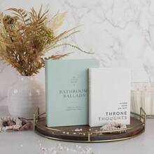 Beautiful Bathroom Decor Books U2013 Set Of 2 Modern Books Your Bath Shelf - Funny Restroom Decor And Accessories To Add Charm And Humor To Your Space