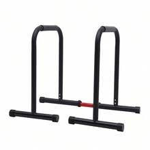 Futchoy Portable Calisthenics Dip Station Single Double Bars Body Equipment Home Office - Black - View 5