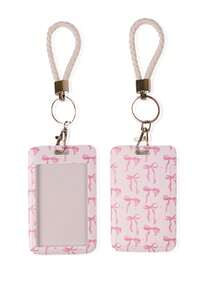 1 Set Butterfly Pattern Card Clips, Colorful Bowknot Student Card Clamp, 3D Cartoon Sewing Card Clips, Cartoon Projection Card Clips, Meal/Transit Card Holders, ID Card Protectors, Campus Card Holders School Supplies,Back To School - Multicolor - View 4