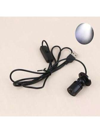 5V USB 迷你聚光灯，铝制 LED 聚光灯，带 4.92 英尺电缆，小型重点照明灯，适用于绘画、图片、植物、珠宝展示柜、模型展示柜、橱柜下