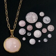 10pcs/Pack Crystal Round Cabochon Stones 4-16mm Pendant Necklace Making Jewelry DIY Accessories - Crystal Interface - View 5