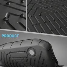 3D Custom Fit TPE Floor Mats For CR-V CRV 2023-2024, Factory Standard Odorless Protection, Anti-Slip Full Set Liners - Black - View 6