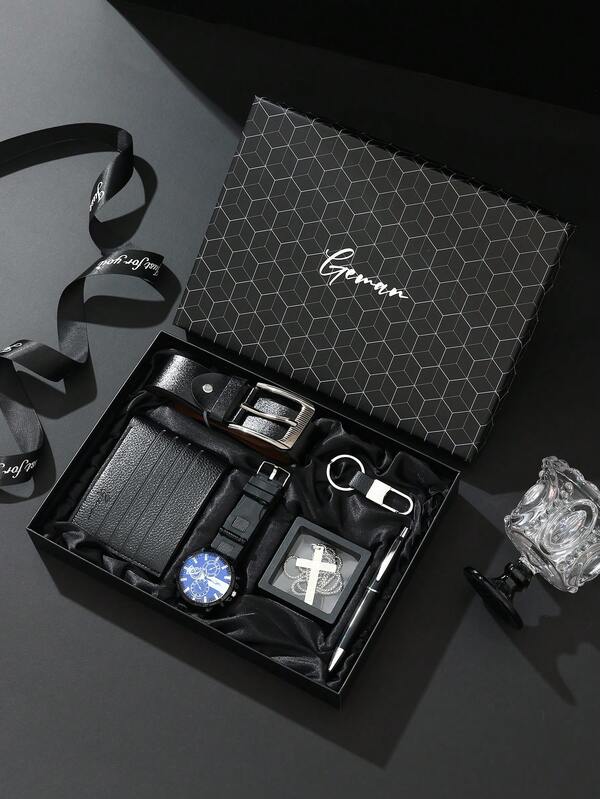 Men's Gift Set, Holiday Gift Box For Friends, Family, Business Clients, Premium Watch, Sunglasses, Creative Gift Box, Suitable For Valentine's Day, Father's Day, Teacher's Day, Back To School, Graduation, New Year, Gifts For Loved Ones