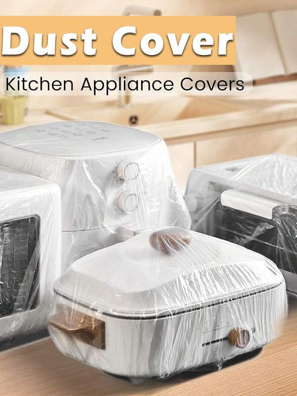 Kitchen Appliance Dust Covers, Clean And Dustproof Appliance Covers For Kitchen, Disposable Thickened Plastic Cover