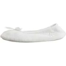 Isotoner Women's Terry Ballerina Slipper Clog(6.5-7.5 White Stripe) - 類型2 - 查看 12