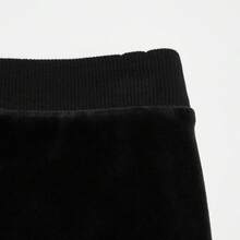 Puma بنطلون كاجوال من الفليس المرجاني للأطفال الصغار - الأسود - مشاهدة 2