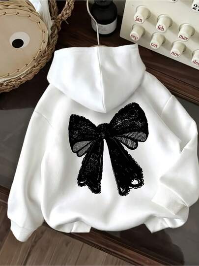 Women's Casual Graphic Print Hooded Sweatshirt - Relaxed Fit With Adjustable Drawstring Hood & Front Pockets, Lightweight Spring Summer Fall Pullover, Washable, Streetwear Style, Hoodie, Soft Texture, Pullover Hoodie, Fashion Enthusiasts