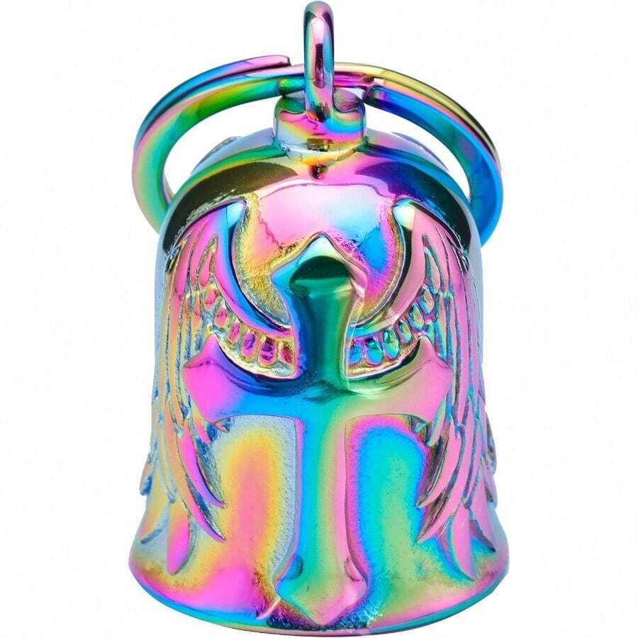 Motorcycle Bells - Motorcycle Bell Men Women, Bell Biker Accessory, Guard Riding Safety Black - Rainbow - View 1